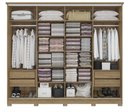 Ver imagem 4 de Guarda Roupa Casal Kappesberg 4 Portas de Correr 4 Gavetas com Pés CB03N565 Nogueira Macadâmia