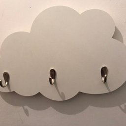 Luminária Nuvem com Cabideiro Metal LED - 2