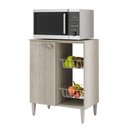 Ver imagem 3 de Fruteira com 1 Porta e 2 Cestos 0,63 Cm Esmeralda Elmo/elmo Hr Móveis