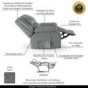 Ver imagem 4 de Poltrona do Papai Reclinável Sala de Cinema Barcelona Touch Usb Pu Cinza