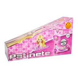 Patinete com Cestinha Meninas Rosa com Luz e Sons Belinda - 2