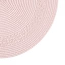 Ver imagem 2 de Jogo americano 4 (unidades)  Tressê redondo -  Rosa Chá