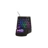 Teclado Gamer Pro Semi Mecanico Single Hand Uma Mao Led Rgb - 1