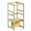 Ver imagem 1 de Torre Aprendizagem Montessori 4 em 1 Verde e Freijó