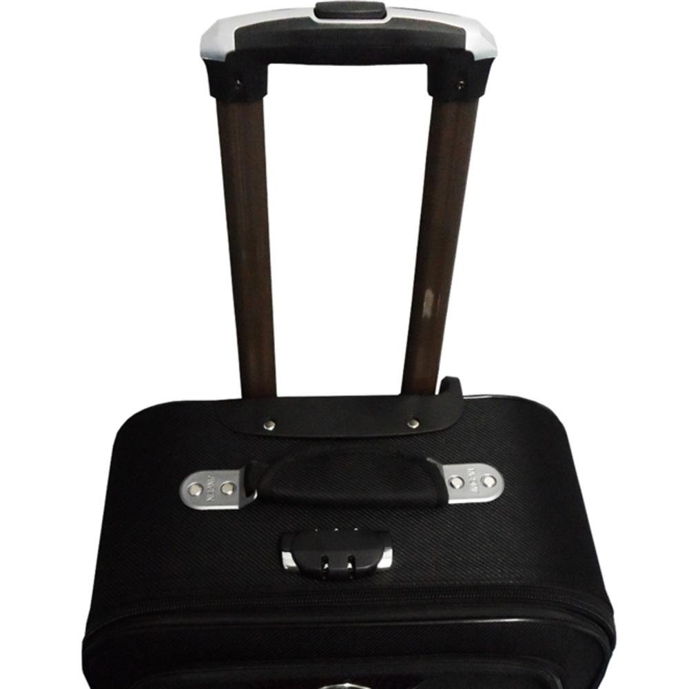 KIT CONJUNTO MALA DE VIAGEM 360º 3 TAMAHO P M G RIGIDA COM RODAS RODINHAS COM SENHA BOLSO FRONTAL - 6
