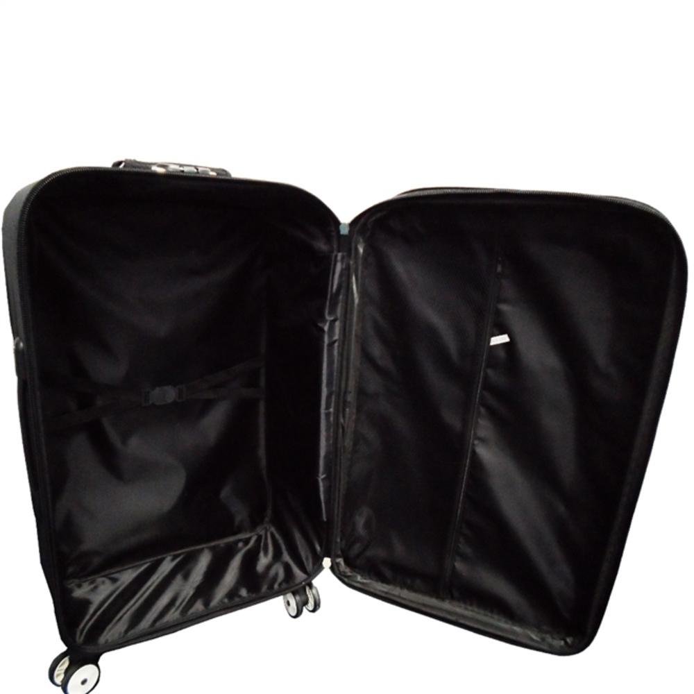 KIT CONJUNTO MALA DE VIAGEM 360º 3 TAMAHO P M G RIGIDA COM RODAS RODINHAS COM SENHA BOLSO FRONTAL - 3