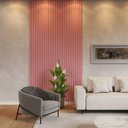 Ver imagem 2 de Kit 30 Unidades - Revestimento Ripado Placa Mdf Painel Decorativo 45 X 11 Cm: Rosa