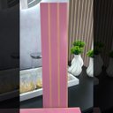 Ver imagem 3 de Kit 30 Unidades - Revestimento Ripado Placa Mdf Painel Decorativo 45 X 11 Cm: Rosa