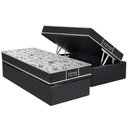 Ver imagem 1 de Cama Box Baú Solteiro: Colchão Molas Probel Prolastic ProDormir Sleep + Base CRC Suede Gray(88x188)