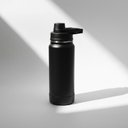 Ver imagem 1 de Garrafa Térmica Tr-004 Aço Inox 1000ml com Protetor de Silicone:Preto