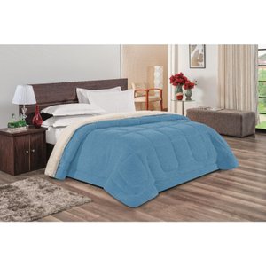 Coberdrom Everest King Sherpa Dupla Face Azul