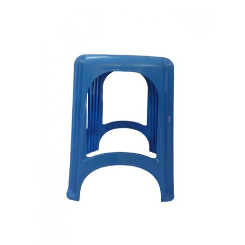 Kit 15 Banqueta Plástica Reforçada Cap. 120 Kg Azul