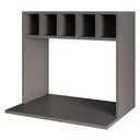 Ver imagem 1 de Suporte Micro-ondas Forno Armário Aéreo com Adega 60cm Lótus M24 Grafite - Mpozenato