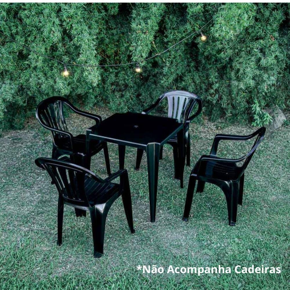 Mesa Plastica Mor 15151003 Preto - 2