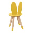 Ver imagem 2 de Cadeira Infantil Coelho Tampo Mdf Pés Pinus Resistente:amarelo
