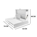 Ver imagem 4 de Trocador Fraldas Bebe Fraldario com Pistoes e Aparador Mdf