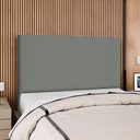 Ver imagem 2 de Cabeceira Casal 140 Cm com Frame Luna Suede Cinza Artte