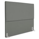 Ver imagem 1 de Cabeceira Casal 140 Cm com Frame Luna Suede Cinza Artte