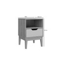 Ver imagem 3 de Mesa de Cabeceira Mb 1095 1 Gaveta MDP Moderno Mel Movelbento