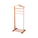 Ver imagem 1 de Cabideiro Valet Porta Terno de Chão de Madeira Envernizada