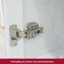 Ver imagem 4 de Armário Aéreo 2 Portas 800mm Com Vidro Nova York Henn - Branco Hp