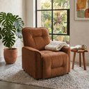 Ver imagem 1 de Poltrona do Papai Reclinável Manual Comfort Veludo Terracota - Vimont Moveis
