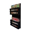 Ver imagem 2 de Revisteiro de Parede Porta Revistas Livros Preto Laca