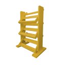 Ver imagem 4 de Revisteiro de Piso Chão Porta Revistas Livros Jornal Amarelo Laca