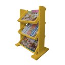 Ver imagem 2 de Revisteiro de Piso Chão Porta Revistas Livros Jornal Amarelo Laca