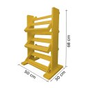 Ver imagem 5 de Revisteiro de Piso Chão Porta Revistas Livros Jornal Amarelo Laca