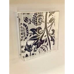Caixa De Acrílico Decoração Para Parede E Mesa 20x20x4cm Cor:cristal - 5
