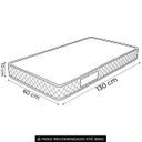 Ver imagem 4 de Colchão Berço Prorelax Liso para 130x60x10cm D18 - - Branco