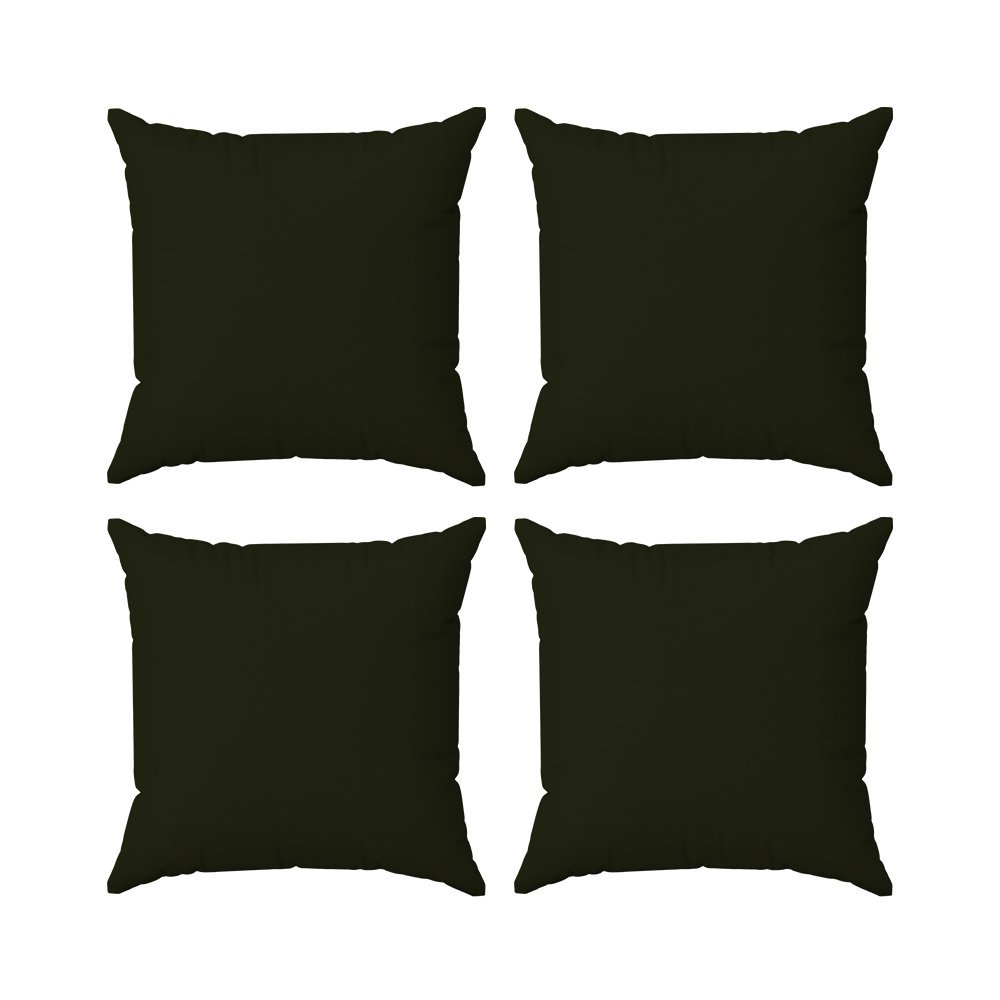 Kit 4 Capas Almofadas Decorativas Lisas 45x45 ID Decor :21 Verde Unimed - 8