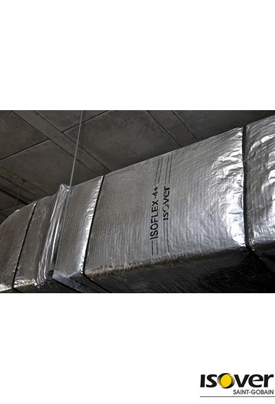 Manta Lã de Vidro Aluminizado Isover Isoflex Rt 1.0 Esp. 38mm (30m2) - 3