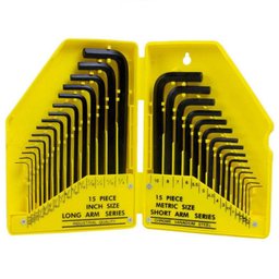 Chave Allen Kit 30 Peças Completo Milímetros Polegada B448 Black Jack - 7 Chave Allen Kit 30 Peças Completo Milímetros Polegada B448 Black Jack - 7