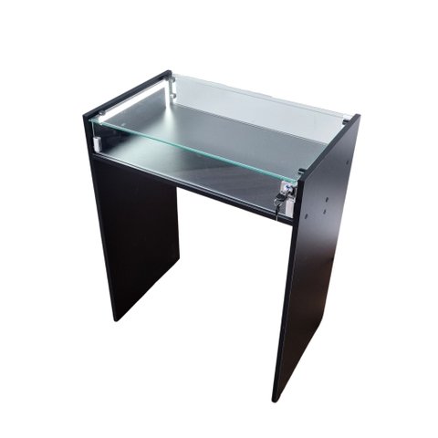 Mesa Expositor Porta Vidro + Chaves LED Ótica Bijuterias Anel