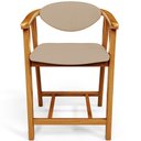 Ver imagem 3 de Banqueta Baixa para Cozinha Sala de Jantar Bancada Cecília L02 Linho Bege Escuro - Lyam Decor