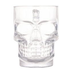Caneca de Vidro Caveira Rock Style Transparente P/chopp e Cerveja 510ml Lyor - 3
