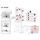 Ver imagem 4 de Quarto de Bebê Completo com Berço Americano 3 em 1 Doçura Multimóveis Mp4646 Branco/off White