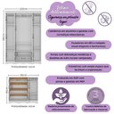 Ver imagem 3 de Quarto de Bebê Completo com Berço Americano 3 em 1 Doçura Multimóveis Mp4646 Branco/off White