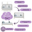 Ver imagem 6 de Quarto de Bebê Completo com Berço Americano 3 em 1 Doçura Multimóveis Mp4646 Branco/off White