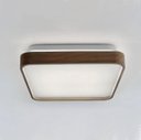Ver imagem 2 de Lustre Plafon Led Timber 24w 40x40 Céu Estrelado Amadeirado Branco Frio 6500k Bivolt
