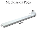 Ver imagem 7 de Kit 6 Suportes para Prateleira 40cm Mão Francesa de Parede Acabamento Aço Durável Branco