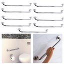 Ver imagem 1 de Alça Apoio 70cm Barra Suporte Anti Queda Kit 10 Uni Escada Banheiro Corrimao Varanda Corredor Idoso