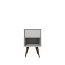 Ver imagem 4 de Mesa de Cabeceira Mdf Pés Palitos com 1 Gaveta e 1 Nicho Plancasa:branco Tx