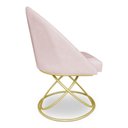 Ver imagem 5 de Kit 06 Cadeiras Poltrona de Jantar Bela Suede Base Metálica Luxo Dourado - Pallazio