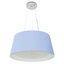 Ver imagem 1 de Lustre Pendente Cone Md-4144 Cupula Duplo Tecido 25/50x40cm Azul Bebe