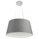 Ver imagem 1 de Lustre Pendente Cone Md-4144 Cupula Duplo Tecido 25/50x40cm Rustico Cinza / Br