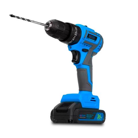 Furadeira Parafusadeira 36v + 2 Baterias + Maleta Acessórios