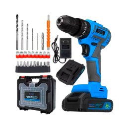 Furadeira Parafusadeira 36v + 2 Baterias + Maleta Acessórios - 4